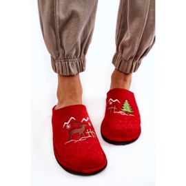 Domácí pantofle Big Star KK276017 Červeno-béžové béžový 2