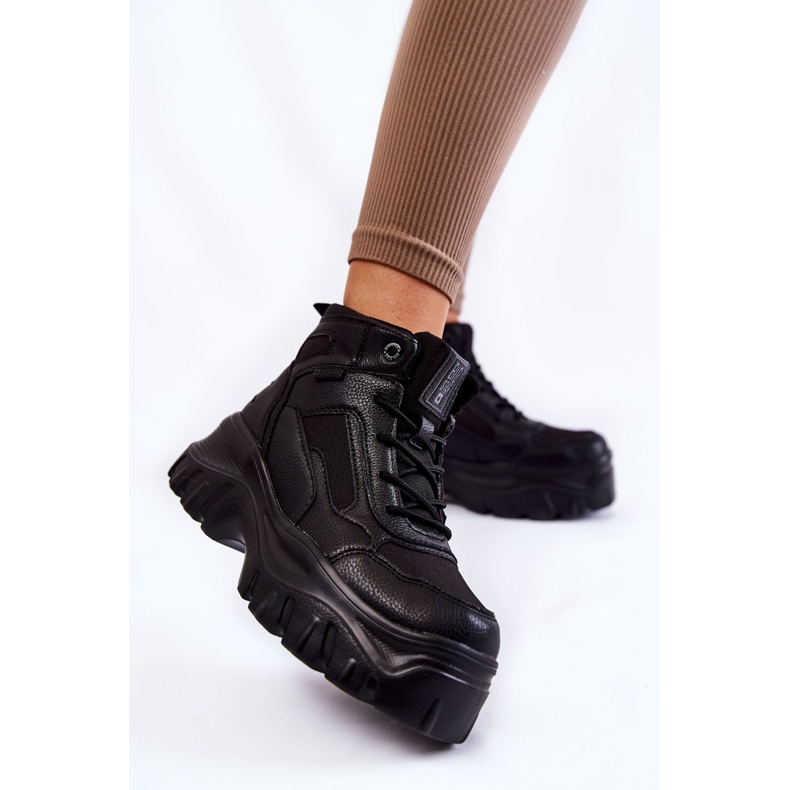 Módní boty Memory Foam Big Star KK274371 Černá 2