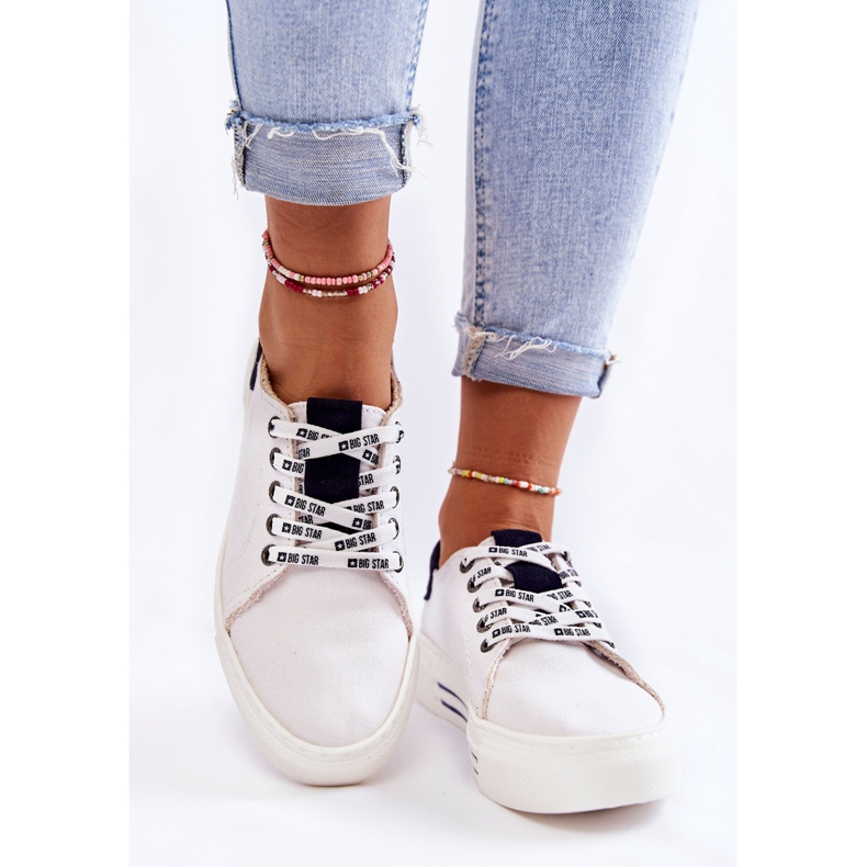 Dámské tenisky Memory Foam System Big Star KK276002 White bílý 2 Dámské tenisky Memory Foam System Big Star KK276002 White bílý 2