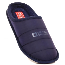 Navy Blue Big Star zateplené pantofle KK274601 námořnická modř 1