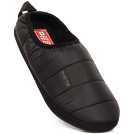 Černé zateplené elastické pantofle Big Star KK274604 černý 1