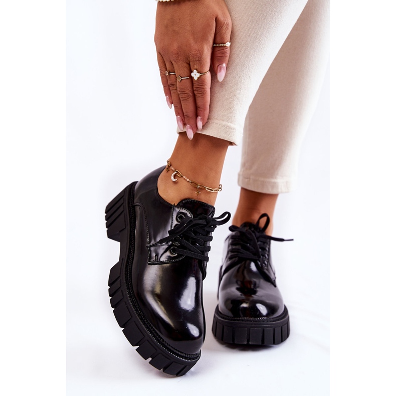 Módní lakované boty La.Fi 210013B-NL Černá 1