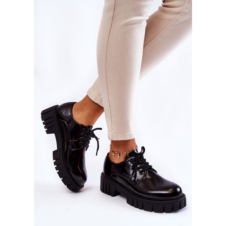 Módní lakované boty La.Fi 210013B-NL Černá 2