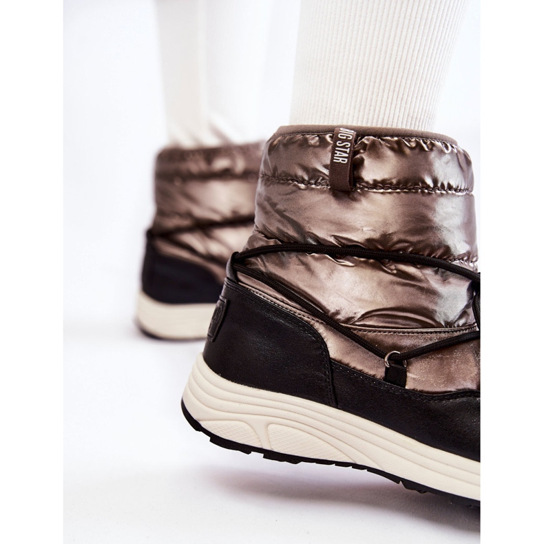 Dámské sněhule Memory Foam Big Star KK274275 Silver-Black stříbrný 2 Dámské sněhule Memory Foam Big Star KK274275 Silver-Black stříbrný 2