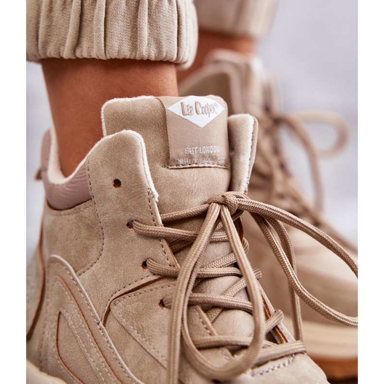 Turistické boty na platformě Lee Cooper LCJ-22-44-1352L Beige béžový 2