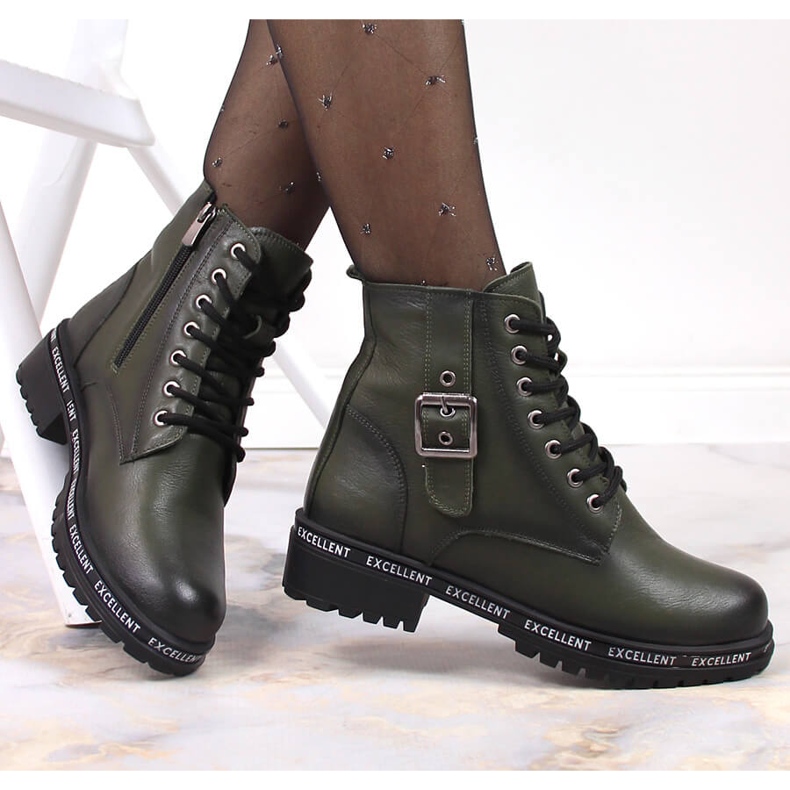 Zelené kozačky pro ženy zateplené kozačky T.Sokolski zelená 1 Zelené kozačky pro ženy zateplené kozačky T.Sokolski zelená 1