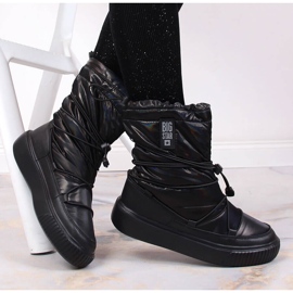 Sněhule metalické, nazouvací černé Big Star KK274193 černá 1