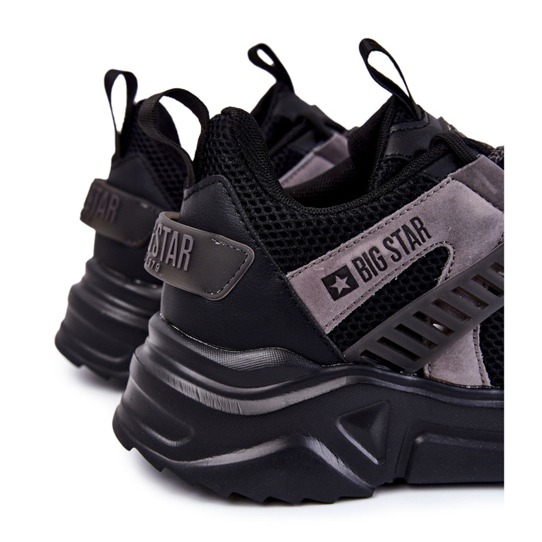 Lehká pánská sportovní obuv Big Star KK174054 Černá 2 Lehká pánská sportovní obuv Big Star KK174054 Černá 2