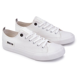 Pánské tenisky z nízkého materiálu Big Star KK174006 Bílé bílý 2
