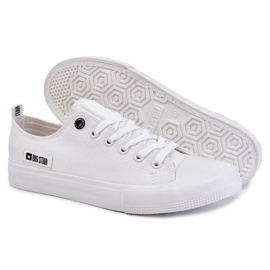 Pánské tenisky z nízkého materiálu Big Star KK174006 Bílé bílý 5