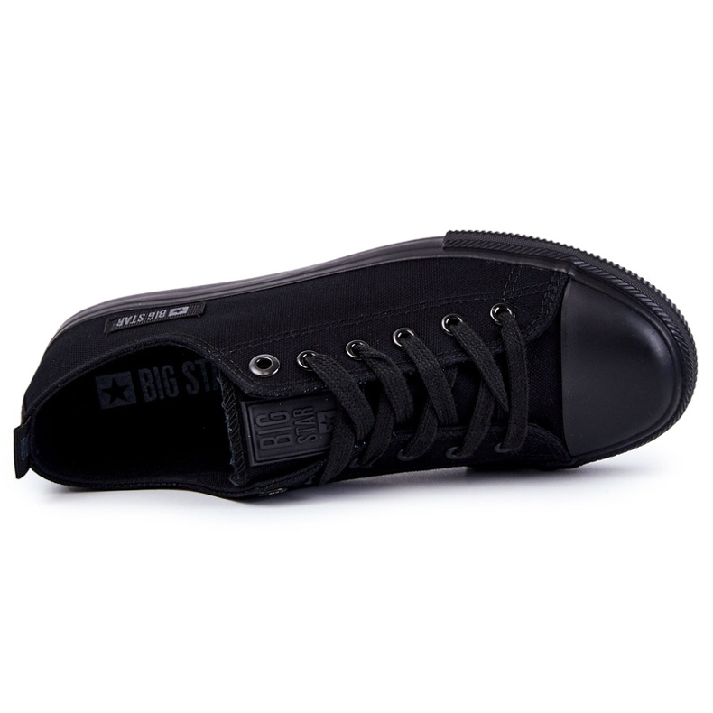 Pánské tenisky s nízkým materiálem Big Star KK174007 Black černý 1