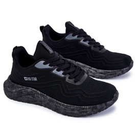 Lehká pánská sportovní obuv Big Star KK174018 Černá 2 Lehká pánská sportovní obuv Big Star KK174018 Černá 2