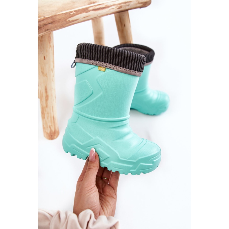 BEFADO S.A. Dětské vyhřívané holínky Befado 162X305 Mint zelená 1