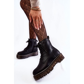 Dámské kozačky na zip Big Star KK274537 Black černá 2