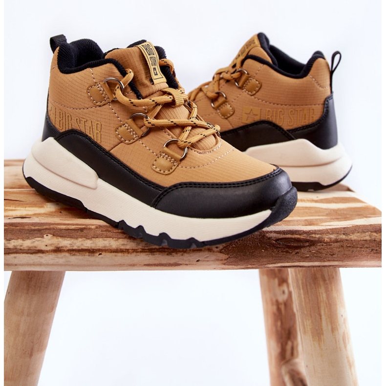 Dětské botičky Memory Foam Big Star KK374118 Camel hnědý 2