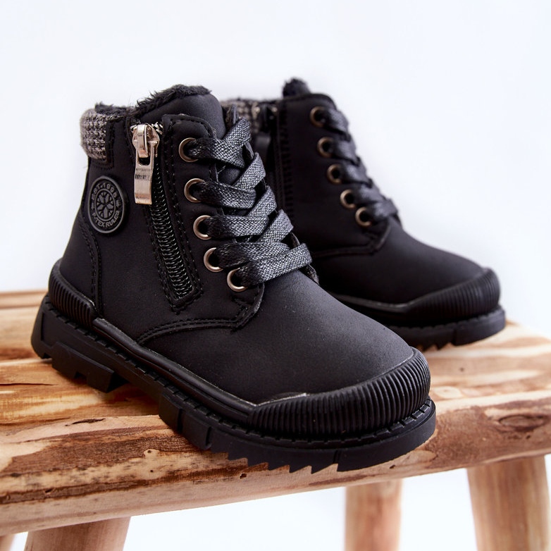 PE1 Dětské kožešinové zateplené boty Black Hopper Trappers růžový 1 PE1 Dětské kožešinové zateplené boty Black Hopper Trappers růžový 1