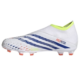Kopačky Adidas Predator Edge.3 Ll Fg Jr GW0984 bílý bílý 1 Kopačky Adidas Predator Edge.3 Ll Fg Jr GW0984 bílý bílý 1