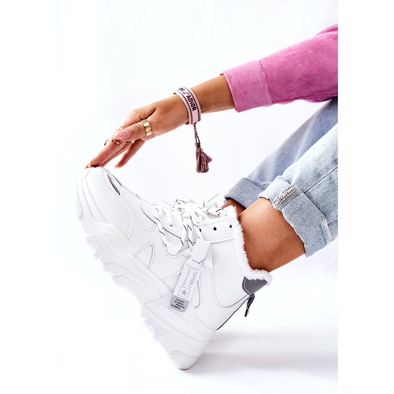 News Dámské bílé teplé tenisky Snow Kaphia 21BT26-4356 bílý 2 News Dámské bílé teplé tenisky Snow Kaphia 21BT26-4356 bílý 2