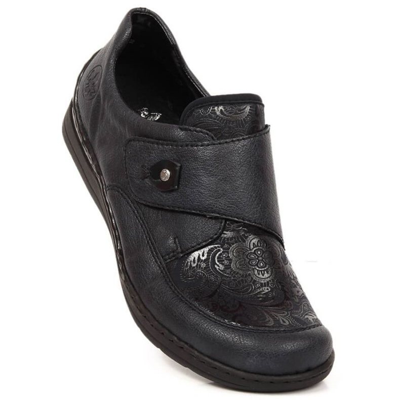 Boty na suchý zip Rieker W RKR549 námořnická modrá 1