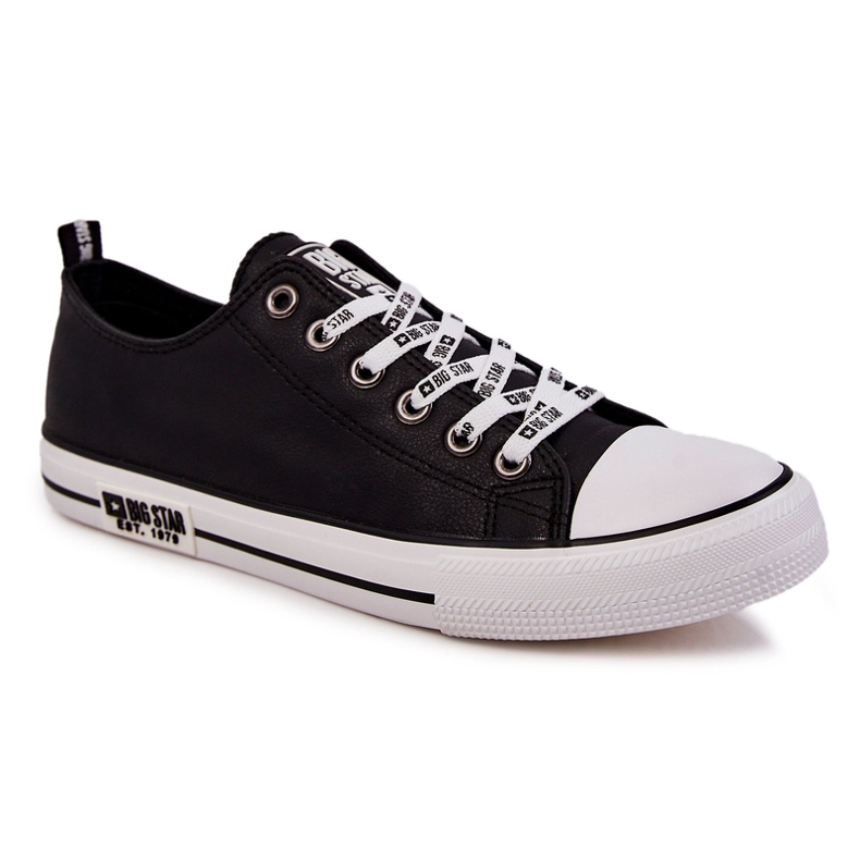 Pánské kožené tenisky Big Star KK174047 Black černý 2