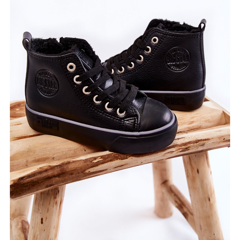Dětské vysoké tenisky Big Star KK374228 Black černý 2