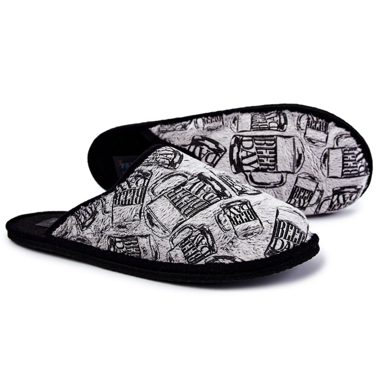 Pánské domácí pantofle Panto Fino KK167001 Šedé šedá 1