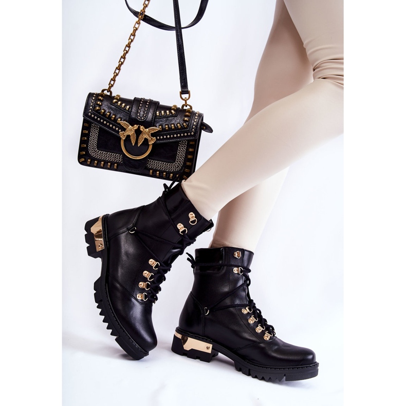 Workery Lewski Shoes 3243 Černé boty černá 2