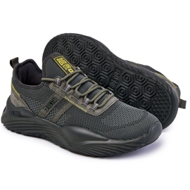 Pánské sportovní boty Memory Foam Big Star KK174256 Khaki zelená 1