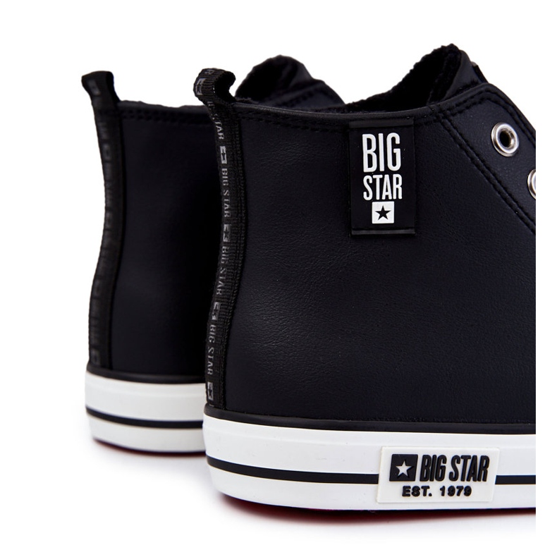 Pánské vysoké zateplené tenisky Big Star KK274346 černé černá 2