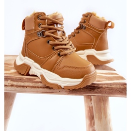 FR1 Dětské boty zateplené Trappers se zipem Camel Marvin hnědý 2 FR1 Dětské boty zateplené Trappers se zipem Camel Marvin hnědý 2