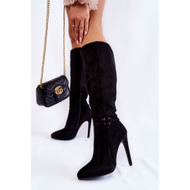 PS1 Klasické semišové černé Linney boty černá 2