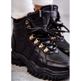 BM Dámské černé zateplené boty Hareshaw HF218 černá 4