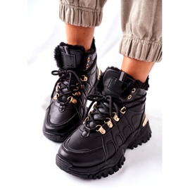 BM Dámské černé zateplené boty Hareshaw HF218 černá 1