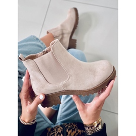 BM Chelsea boty na nízkém podpatku Laine Beige Suede béžový 2 BM Chelsea boty na nízkém podpatku Laine Beige Suede béžový 2
