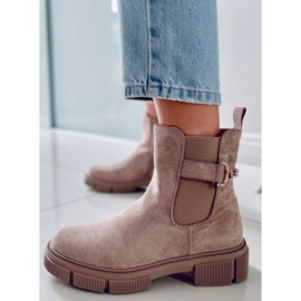 BM Dámské Chelsea boty Chance Khaki béžový 1