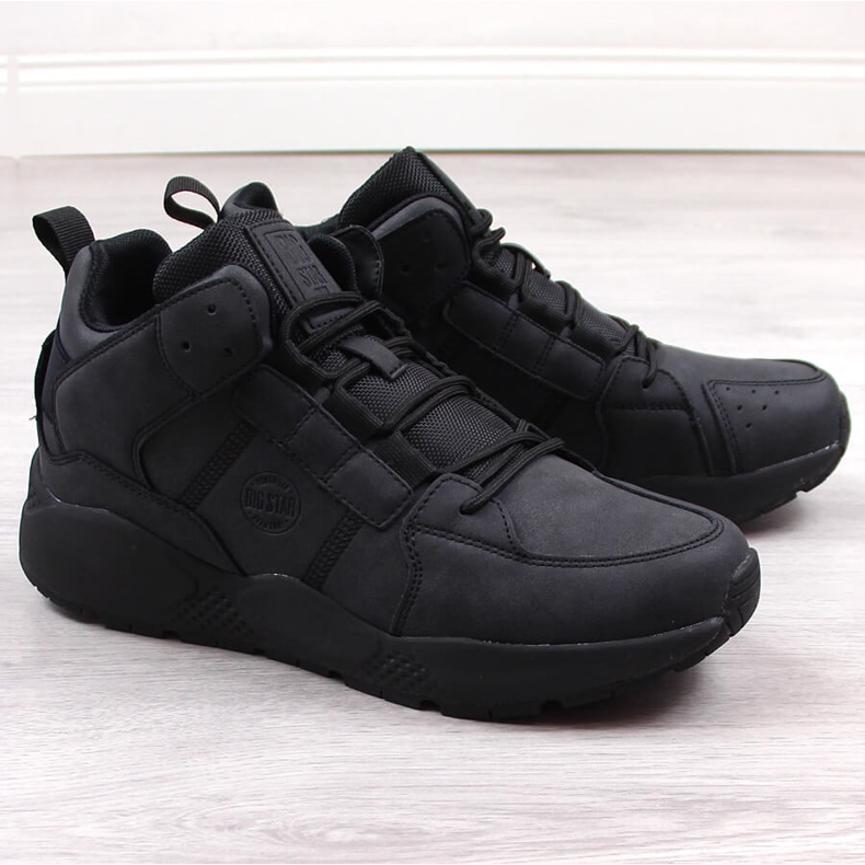 Pánské černé zateplené sportovní boty Big Star KK174247 černá 1