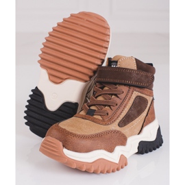 Chlapecké kozačky, zateplené Shelovet hnědé hnědý 1