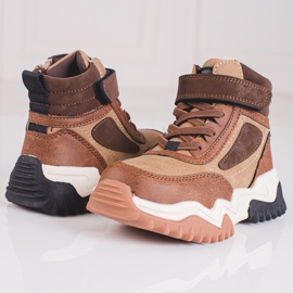 Chlapecké kozačky, zateplené Shelovet hnědé hnědý 2