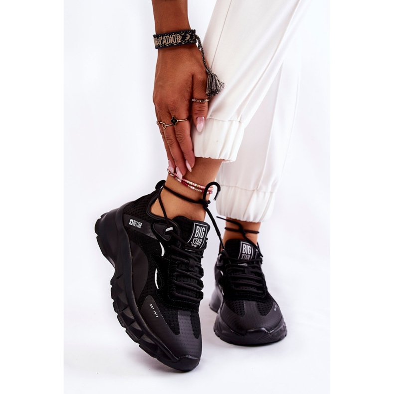 Dámské sportovní boty Big Star KK274056 Black černá 1 Dámské sportovní boty Big Star KK274056 Black černá 1