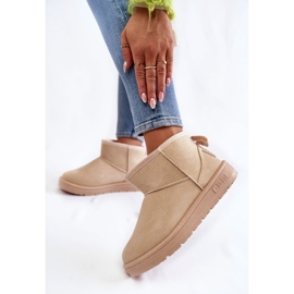 Dámské zateplené sněhule Big Star KK274290 Beige béžový 2