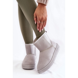 Dámské nazouvací boty do sněhu Big Star KK274613 šedé šedá 1