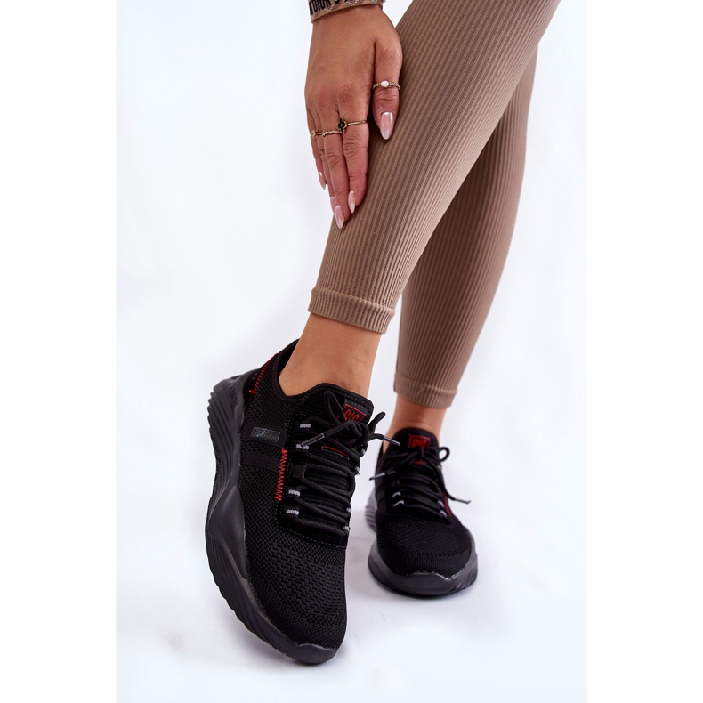 Dámské tenisky Memory Foam System Big Star KK274345 Black černá 1 Dámské tenisky Memory Foam System Big Star KK274345 Black černá 1