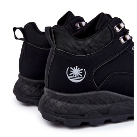 BM Pánské zateplené trekové boty Otto Black Trappers černý 1