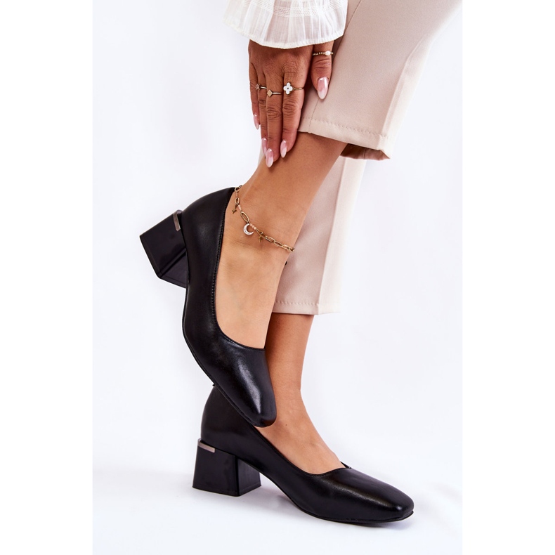 Kožené lodičky La.Fi 230034B-QN Černá 2