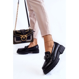 Dámské mokasíny Kožené mokasíny La.Fi Black Willows černý 2