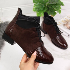 Boty zateplené hadí kůží Filippo W PAW267B hnědý 1 Boty zateplené hadí kůží Filippo W PAW267B hnědý 1