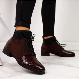 Boty zateplené hadí kůží Filippo W PAW267B hnědý 2 Boty zateplené hadí kůží Filippo W PAW267B hnědý 2