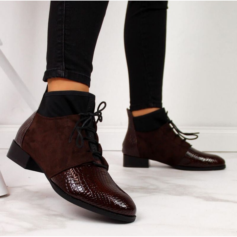 Boty zateplené hadí kůží Filippo W PAW267B hnědý 2 Boty zateplené hadí kůží Filippo W PAW267B hnědý 2