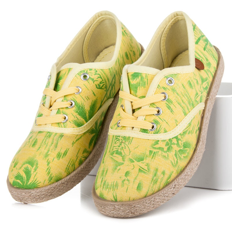 Vices Espadrilky na vázání žluť 1