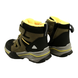 Dětské boty izolované boty Khaki News 22DZ23-5259 zelený 3